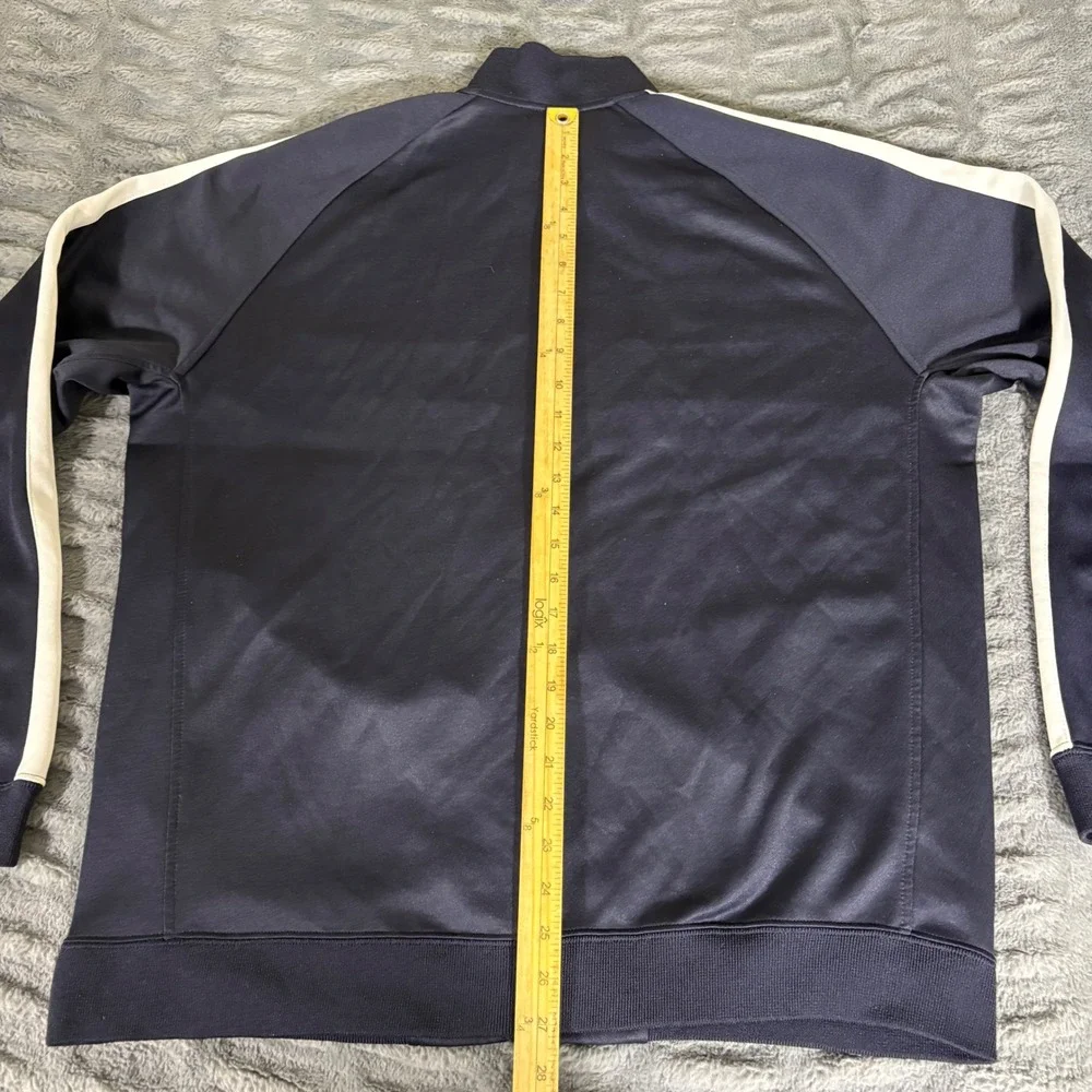 Umbro Mens XL Navy Blue White Colorblock Full Zip Track Jacket Soccer AR099